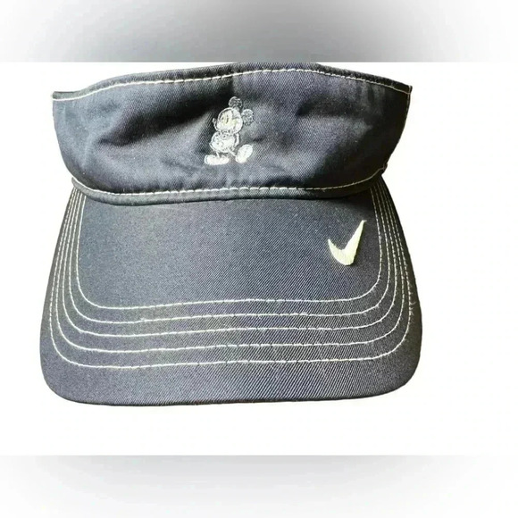 Disney Parks Nike Swoosh Mickey Golf Visor Dri-Fit Navy Adjustable Exclusive NWO - Picture 3 of 7